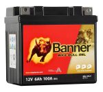   Banner bike bull GEL 12V 6 Ah 100A motorkerékpár akkumulátor R+