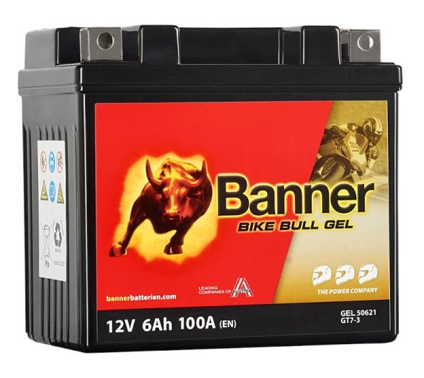 Banner bike bull GEL 12V 6 Ah 100A motorkerékpár akkumulátor R+